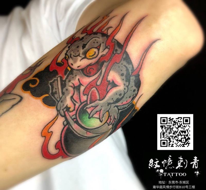 蟾蜍纹身图片