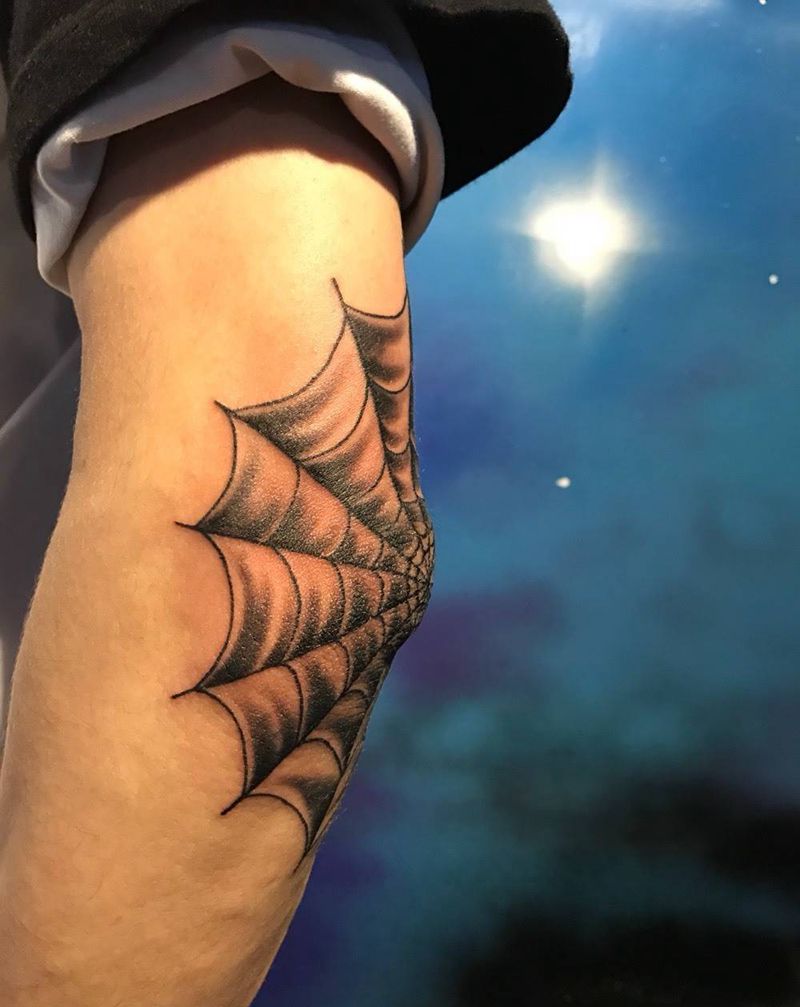 蜘蛛网纹身图片