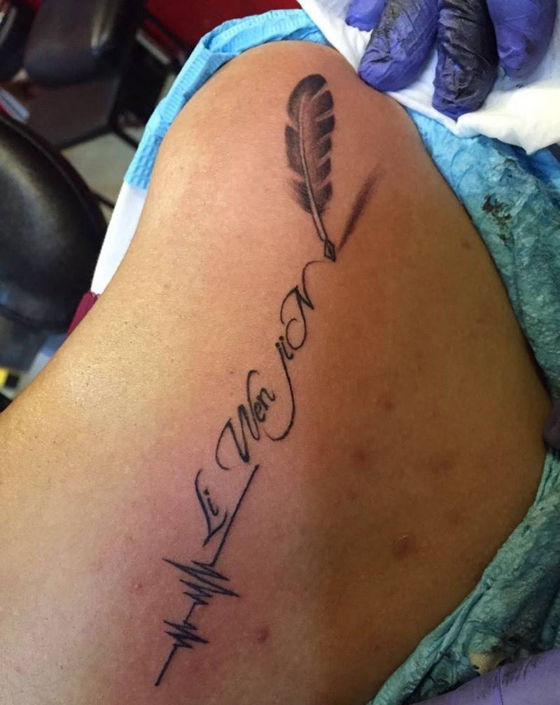 英文小清新纹身图片