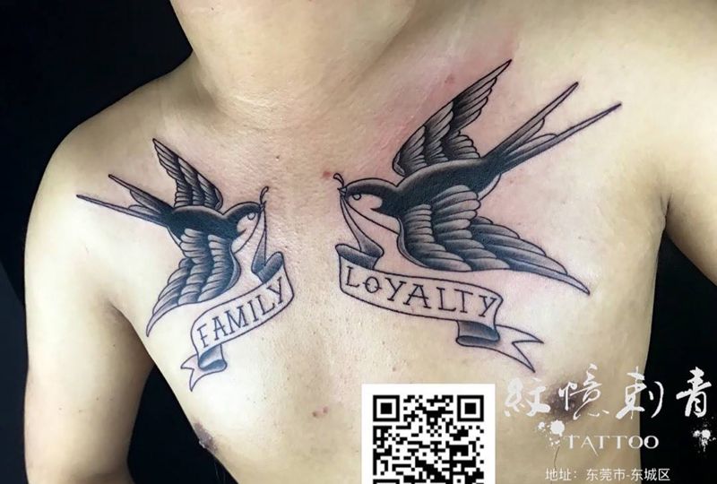 燕子纹身图片