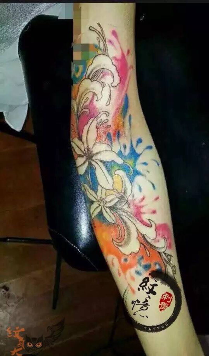 水墨风格纹身纹身图片