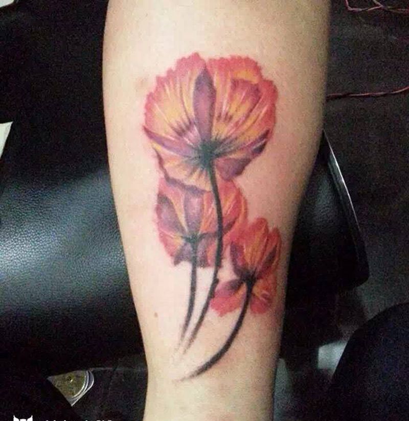 罂粟花纹身图片