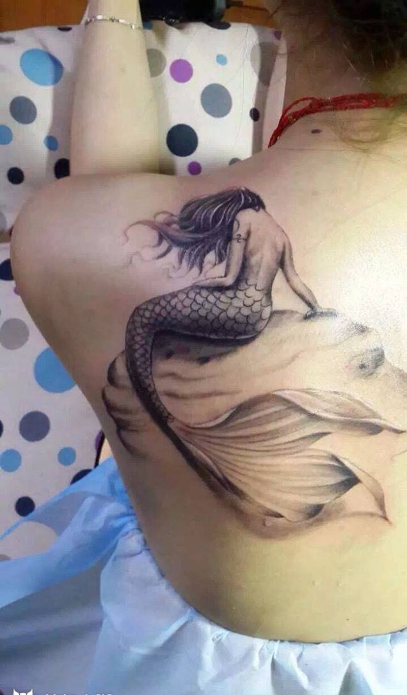 美人鱼纹身图片