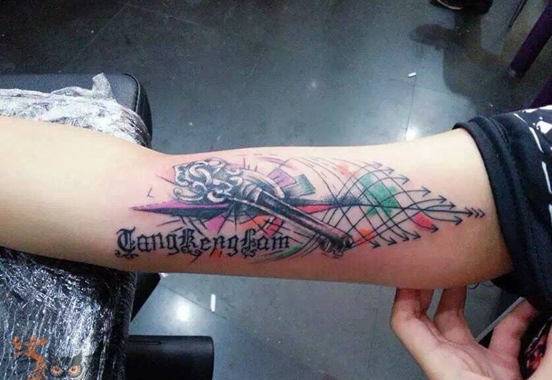 水墨刺青纹身图片