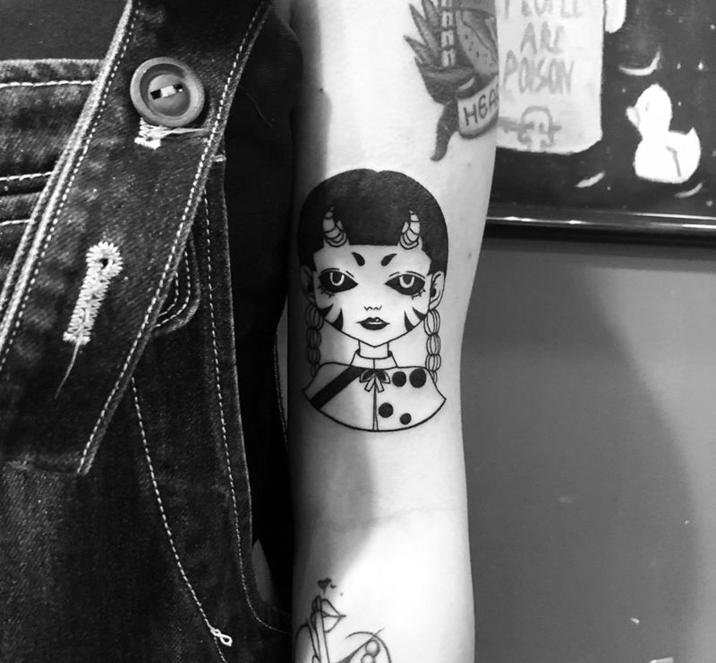 小妖精纹身图片