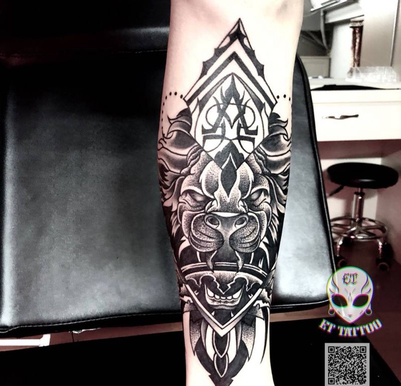 狮子王纹身图片