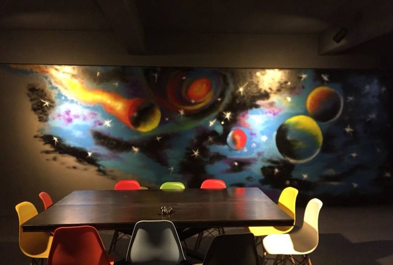 纹忆刺青出品，本店星空涂鸦纹身图片