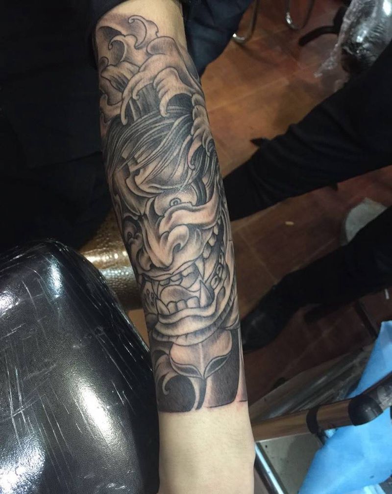 般若包小臂纹身图片