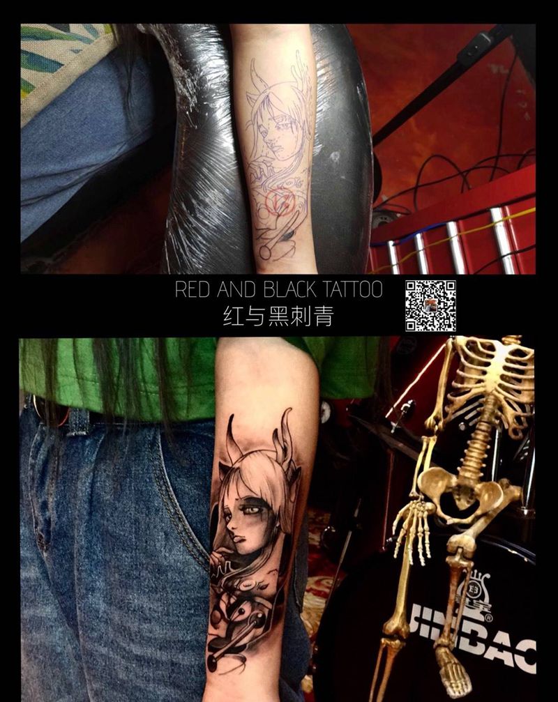 遮盖➕纹身图片