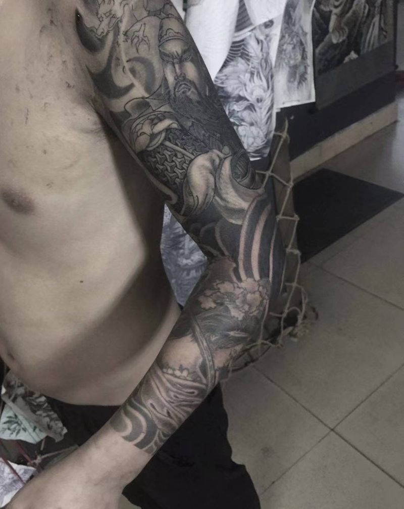 遮盖修改添加.纹身图片_手臂新传统纹身图案