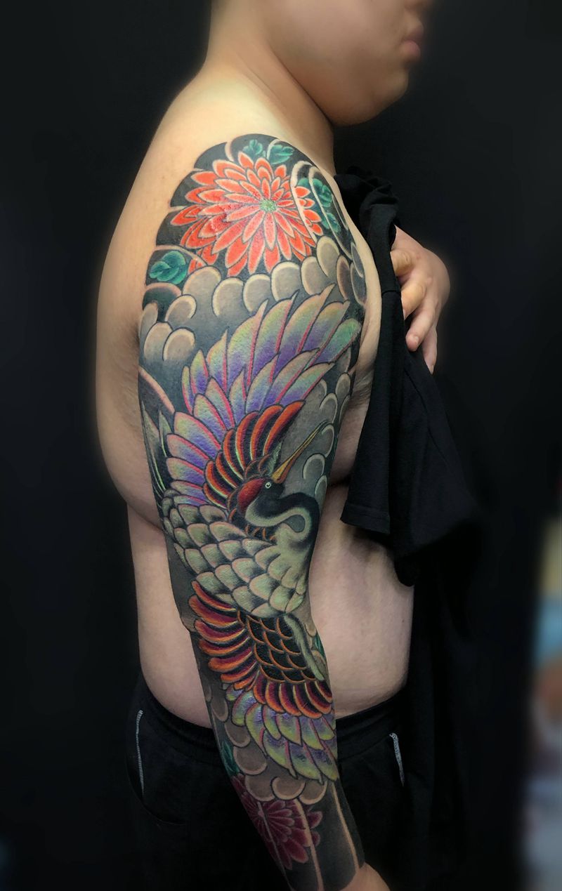 原创设计老传统花臂纹身图片_手部老传统纹身图案