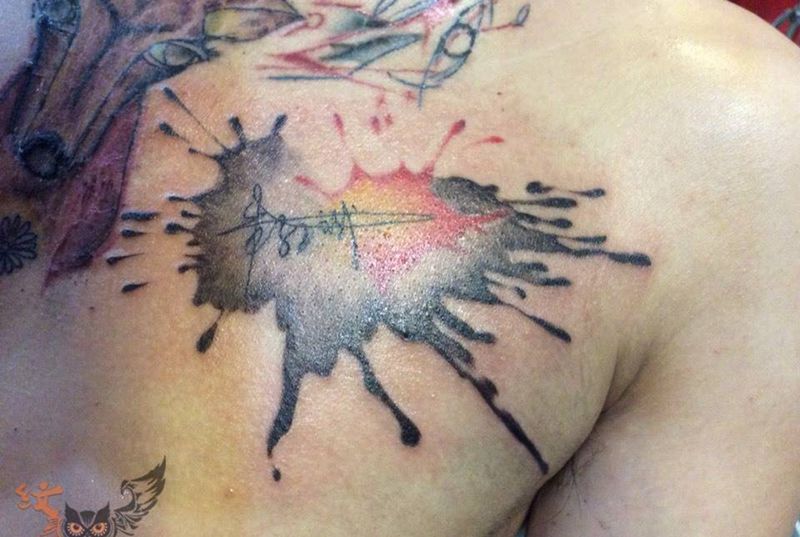 水墨风纹身图片