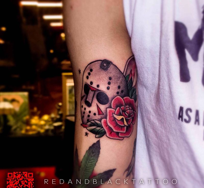 花臂快接完了纹身图片