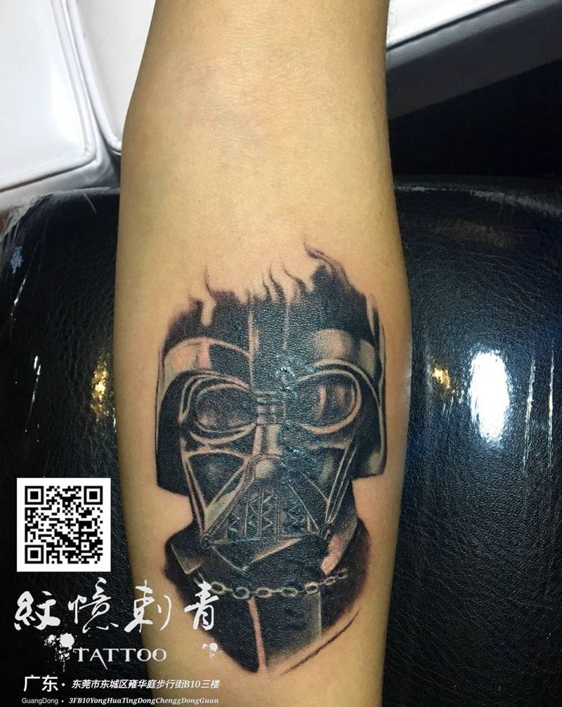 广东紋憶刺青出品，长按图片识别二维码可查看本店作品集！纹身图片