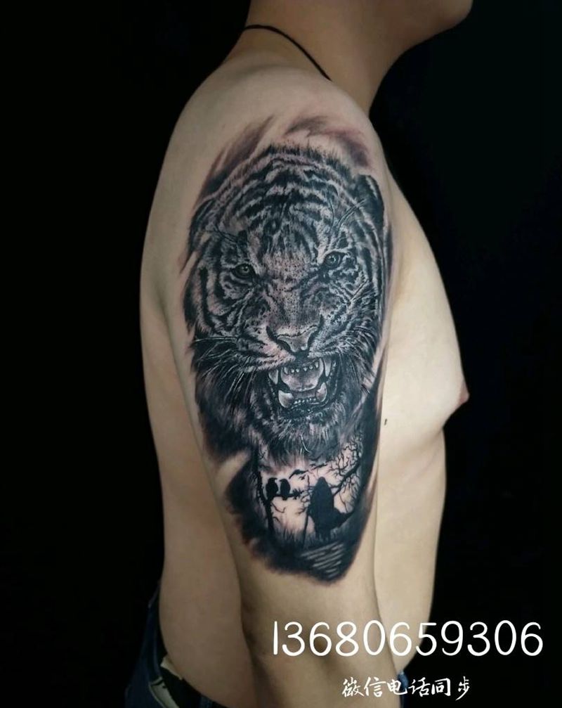 写实作品纹身图片_欧美写实纹身图案