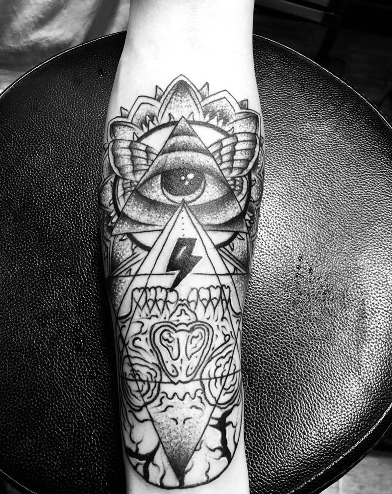 上帝之眼纹身图片