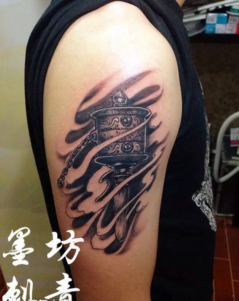 转金轮纹身图片