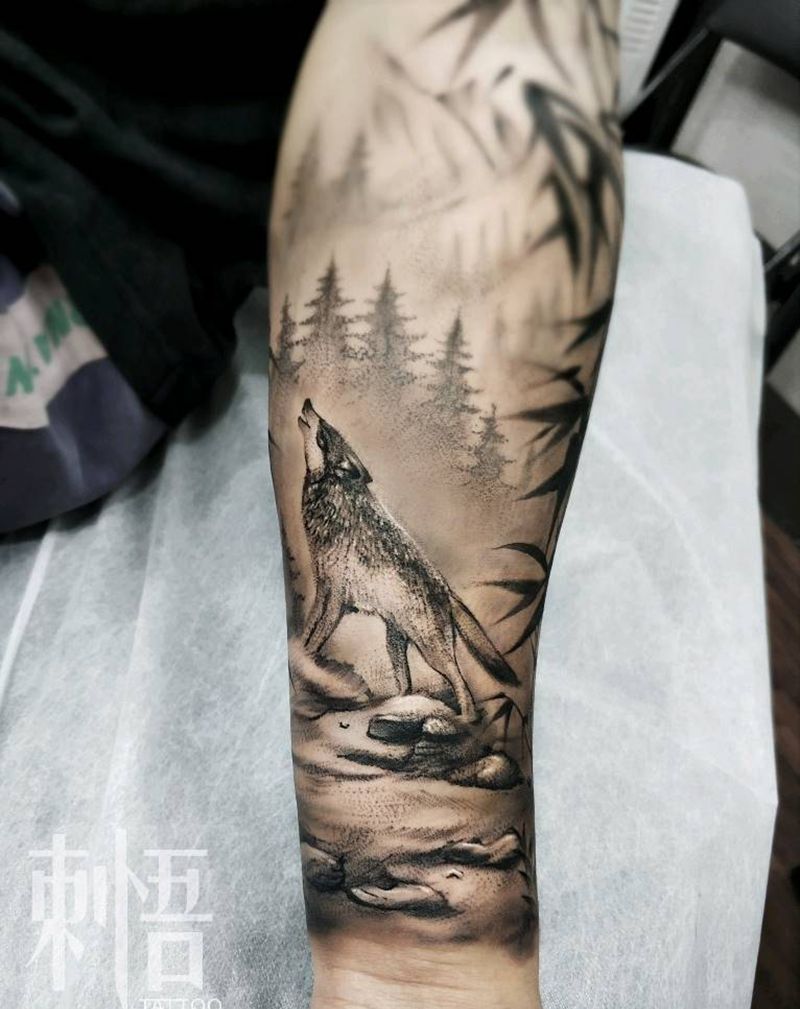 未完待续...纹身图片_手臂欧美写实点刺纹身图案