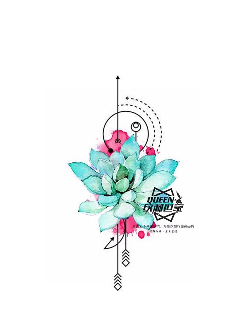 原创作品欣赏纹身图片_水彩纹身图案