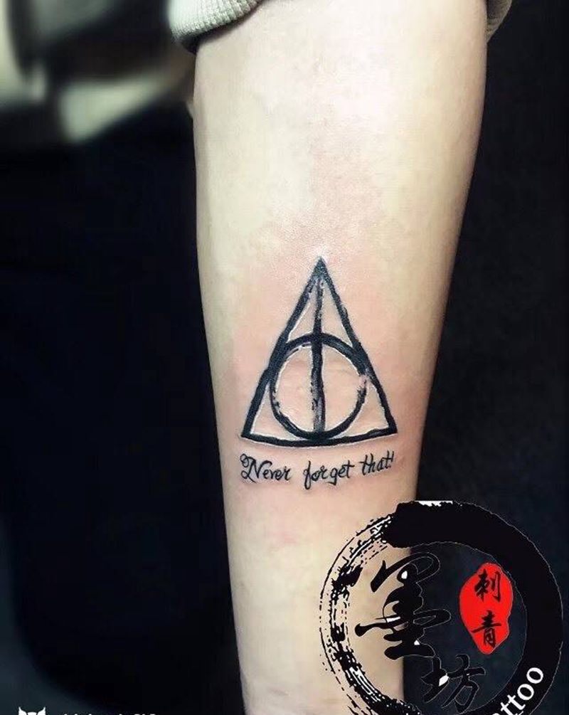 小清新纹身图片_成品手臂清新几何纹身图案