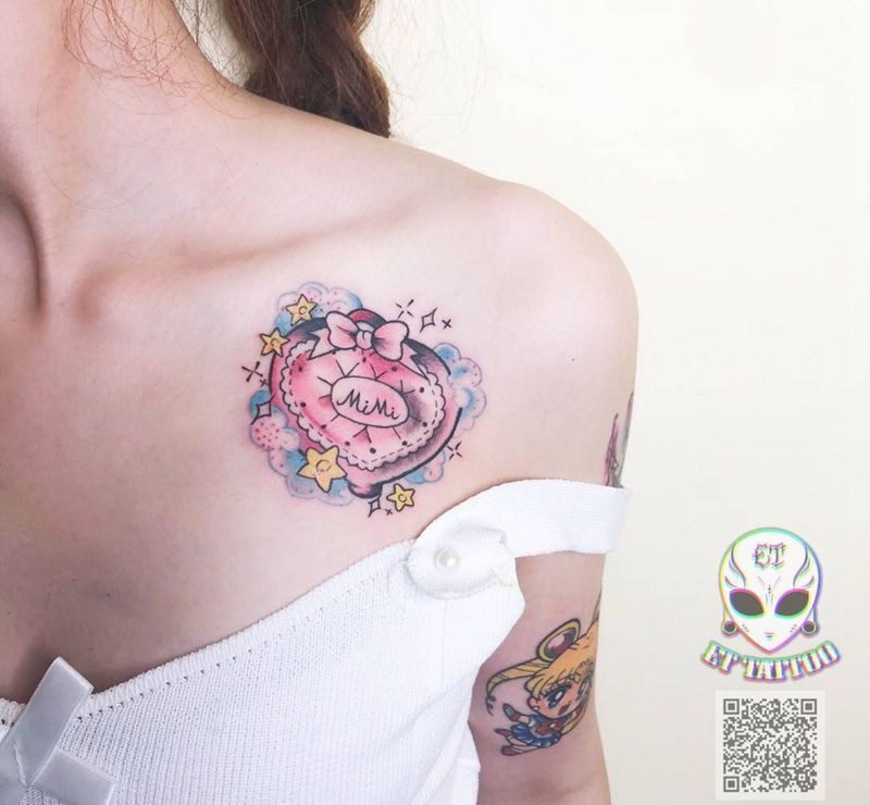 少女心纹身图片