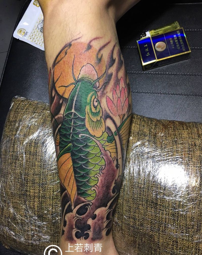 传统鱼纹身图片