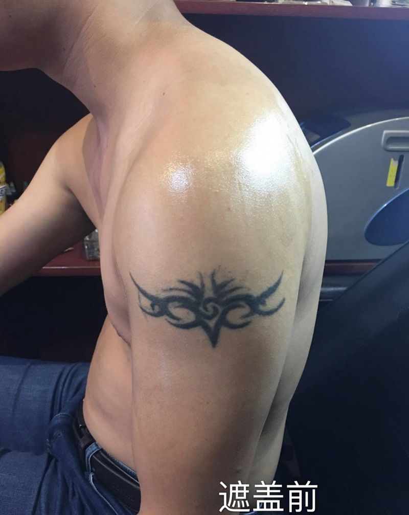 遮盖纹身图片