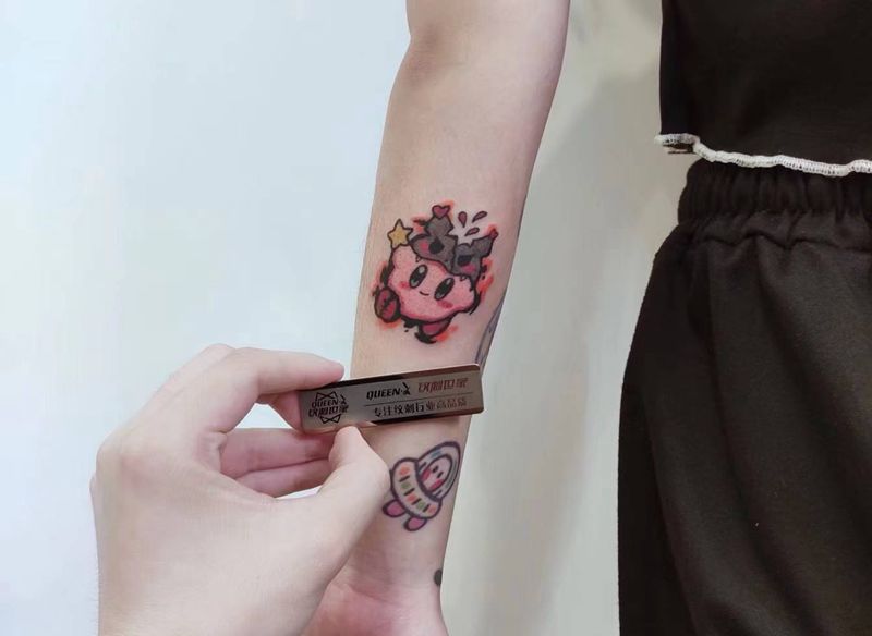 甜美粉万千少女梦✨纹身图片_手臂纹身图案