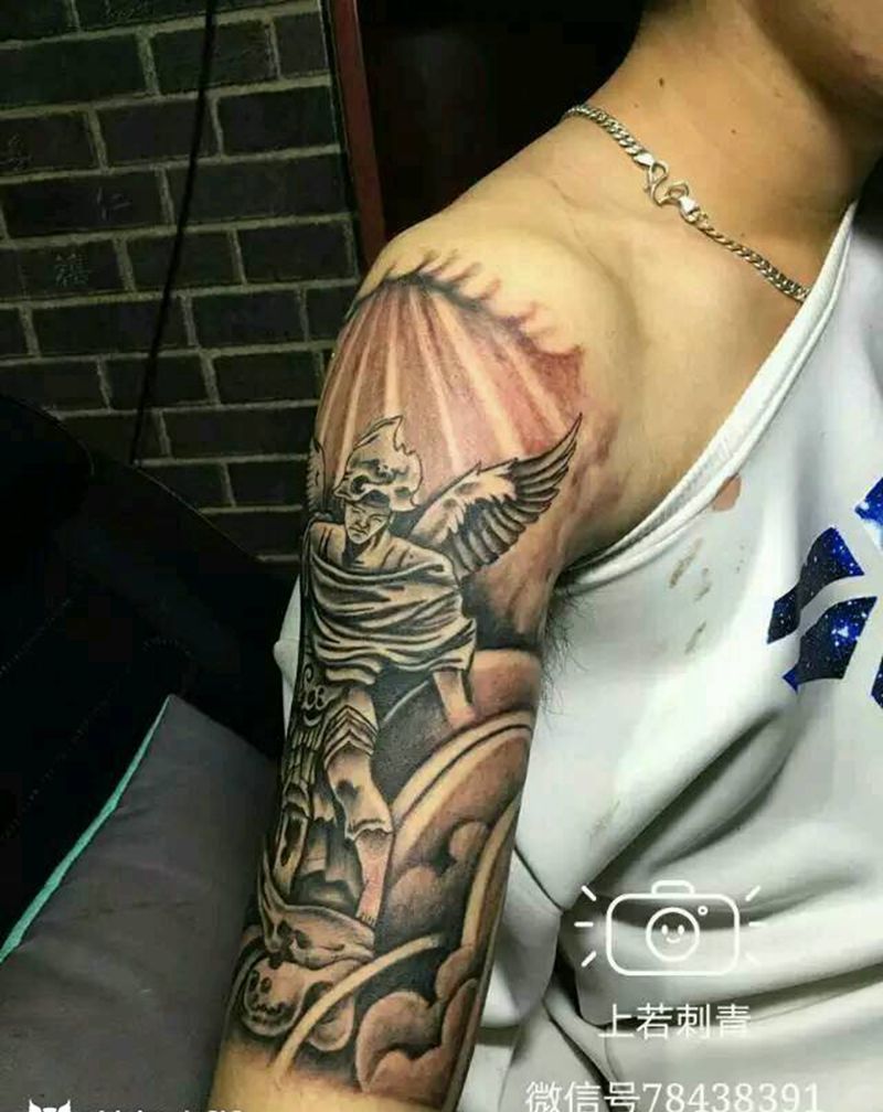天使纹身图片