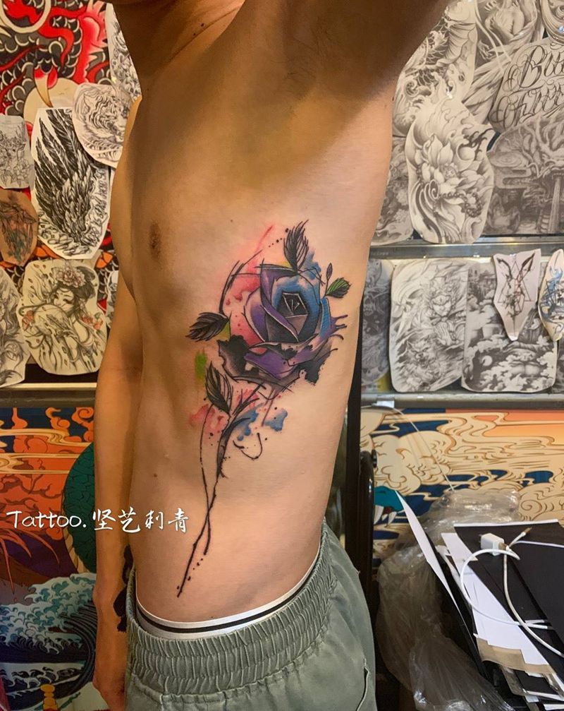 水彩纹身图片