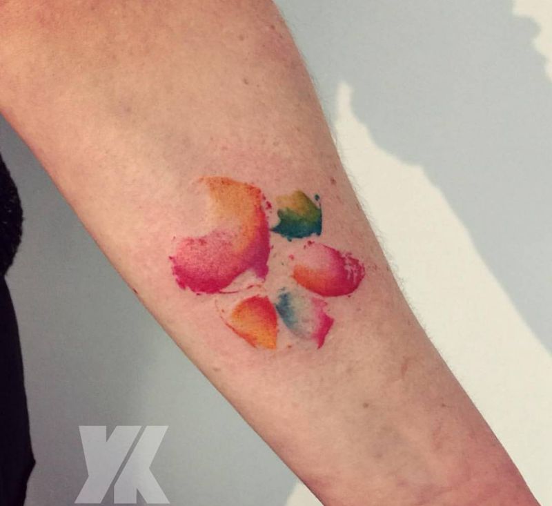 泼墨汪爪纹身图片