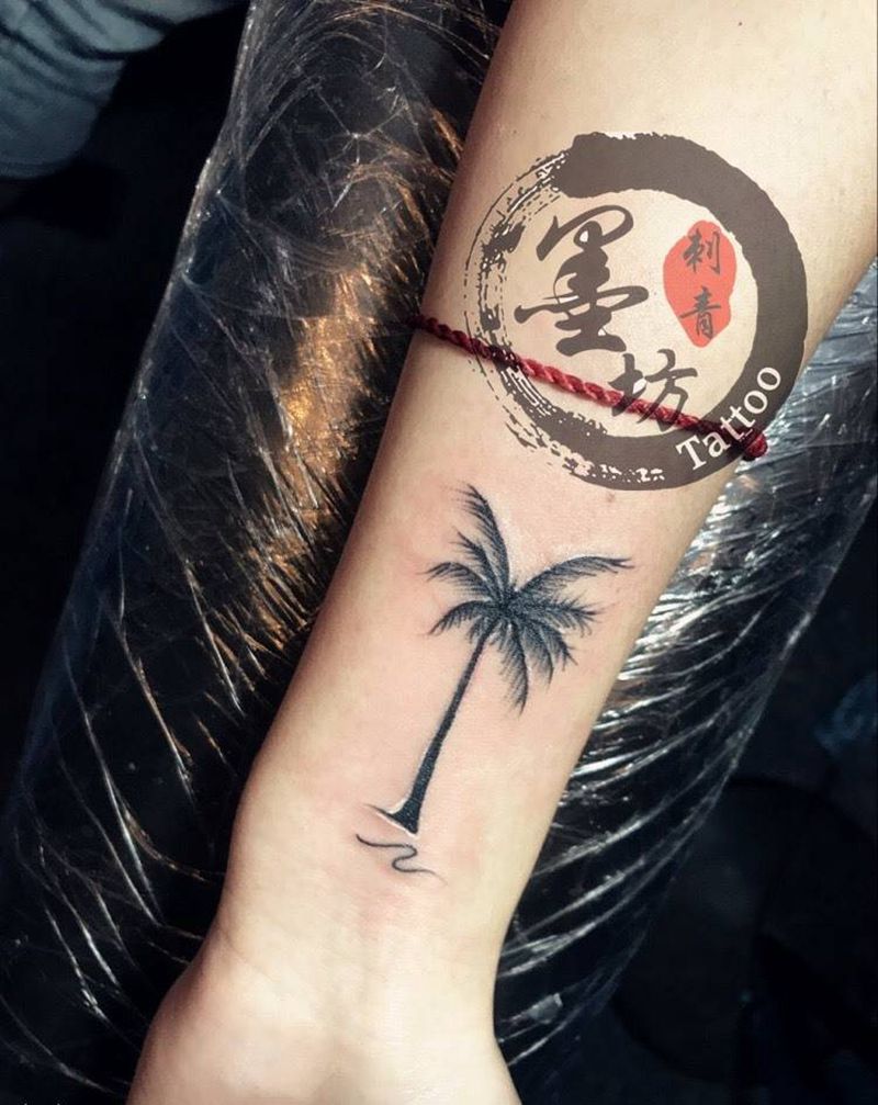 小清新纹身图片_成品手臂清新植物纹身图案