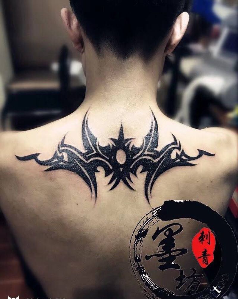 图腾纹身图片_成品背部图腾纹身图案