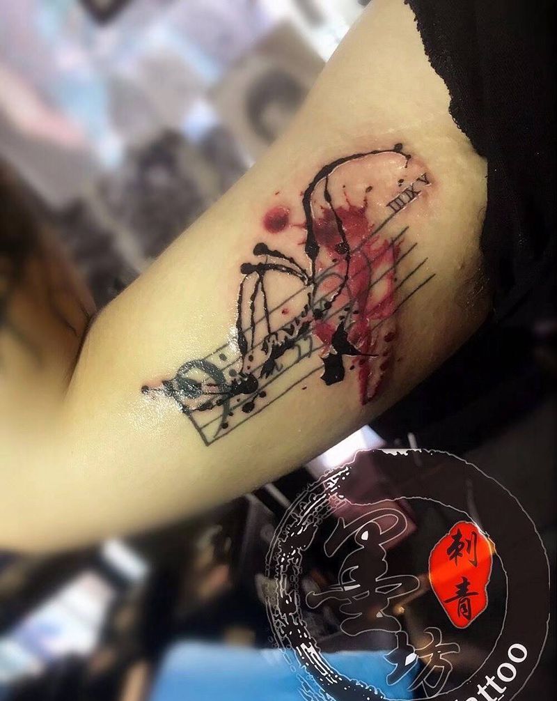 小清新纹身图片_成品手臂清新原创纹身图案