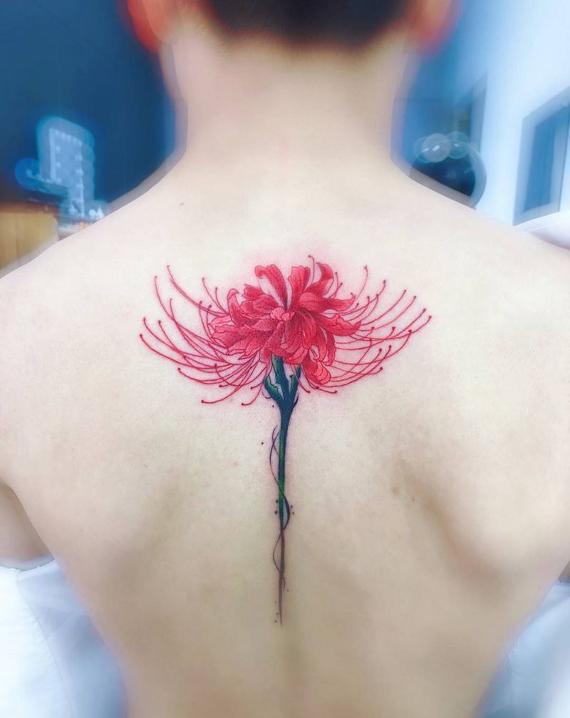 彼岸花纹身图片