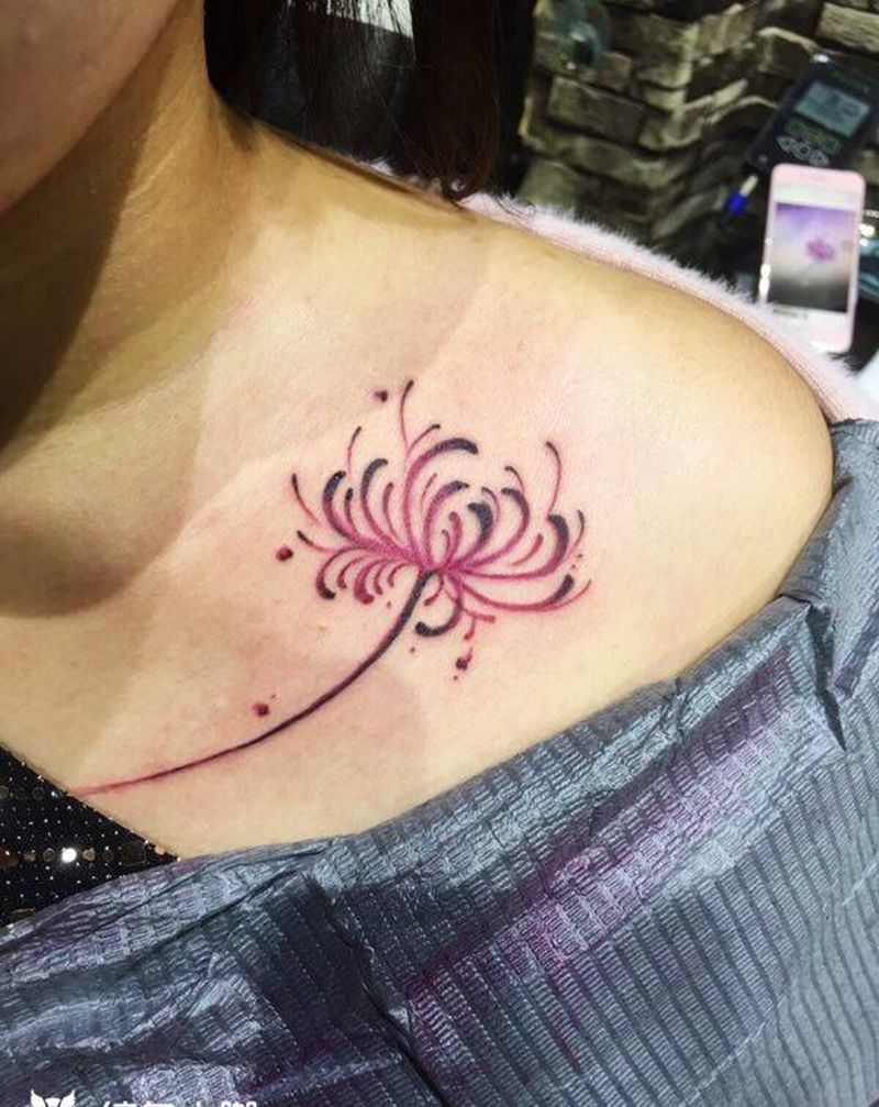 彼岸花纹身图片