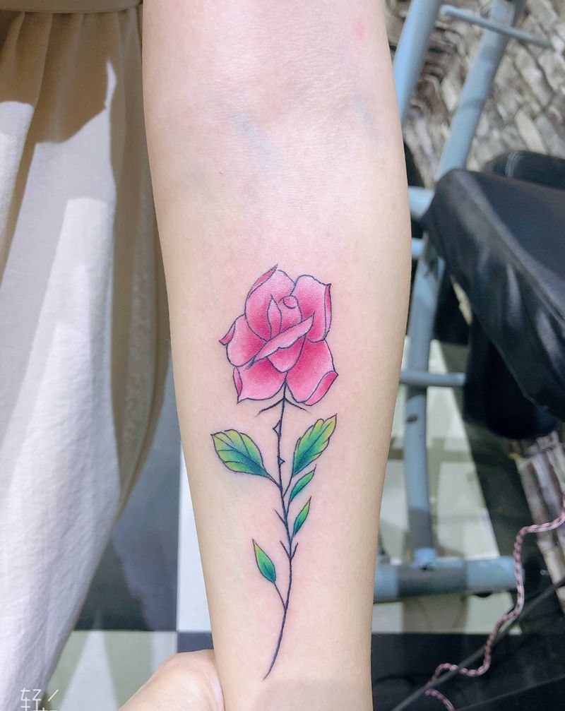 花纹身图片_手臂纹身图案