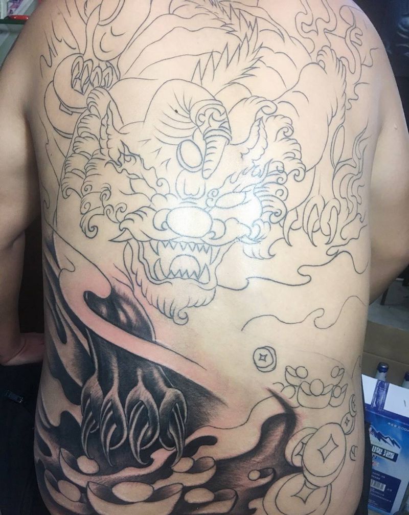 半成品纹身图片