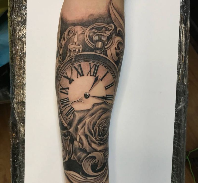 欧美拼接纹身图片