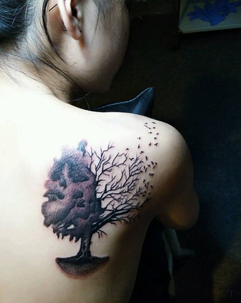 树纹身图片
