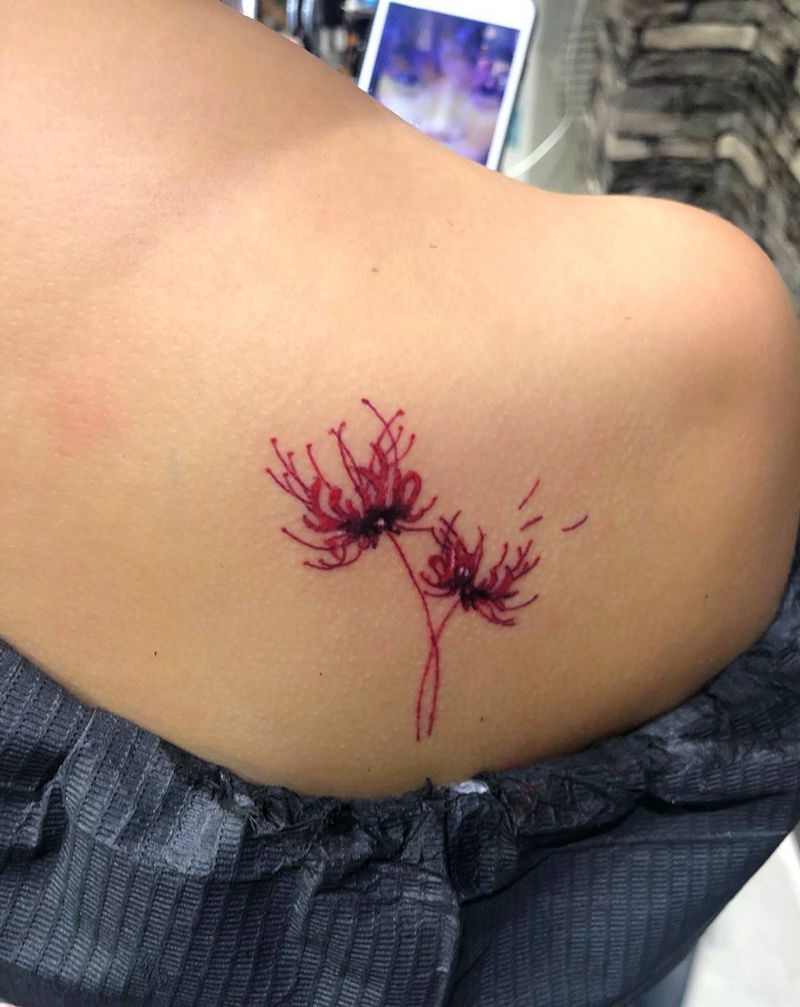 彼岸花纹身图片