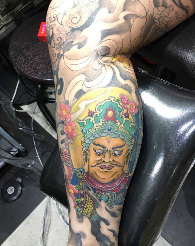 4大天王（未完成）纹身图片