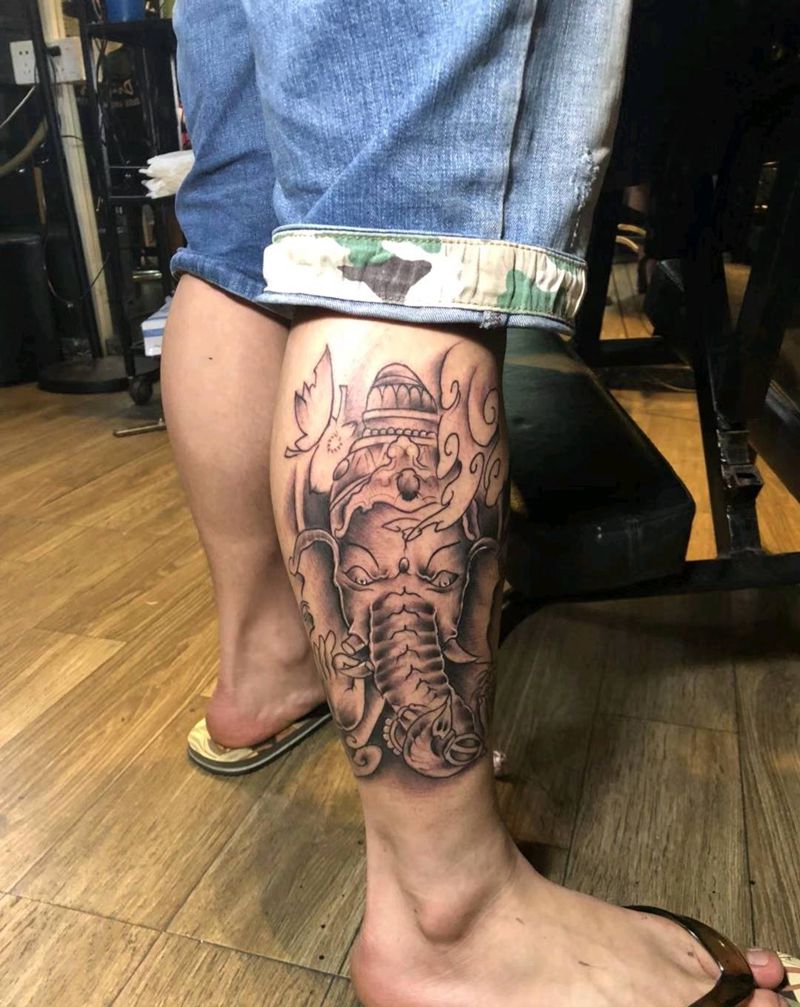 象神纹身图片