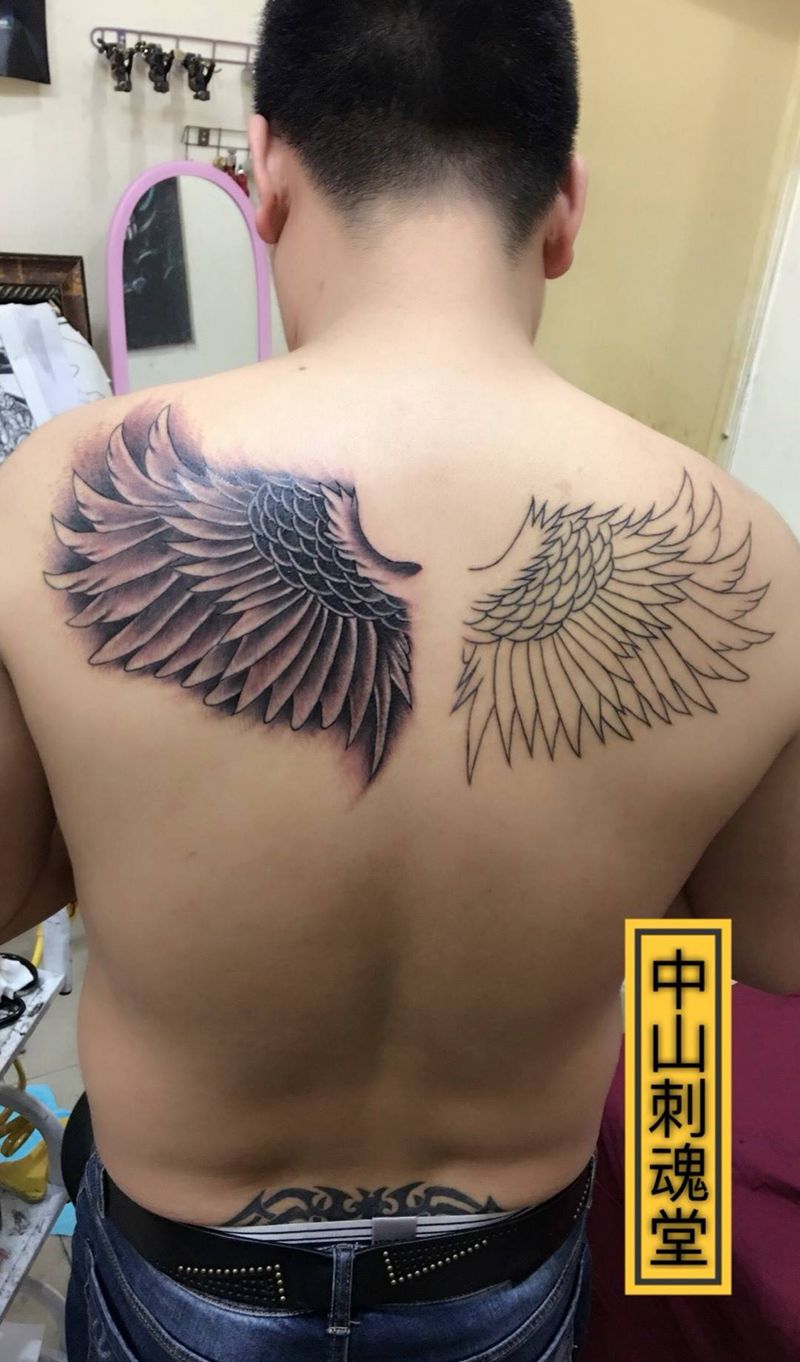 未完成纹身图片