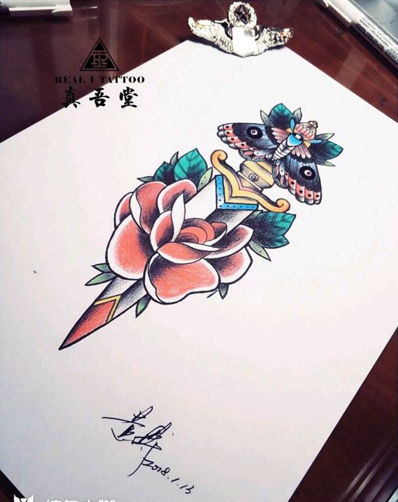 OldSchool风格纹身纹身图片