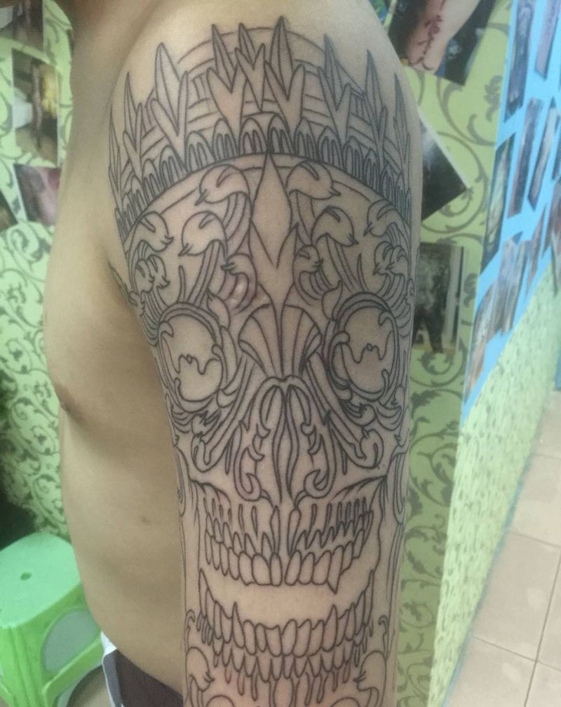 嘎巴拉纹身图片