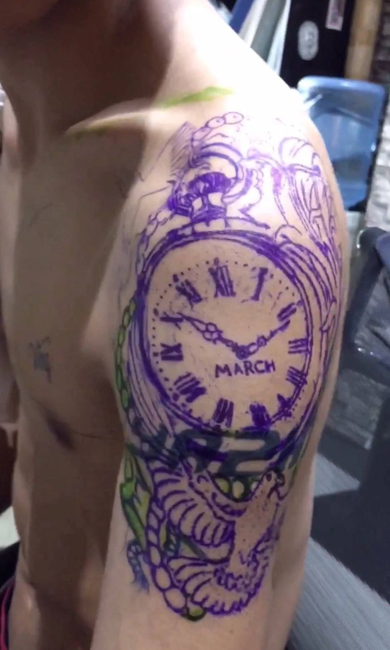 活盖旧英文（未完成）纹身图片