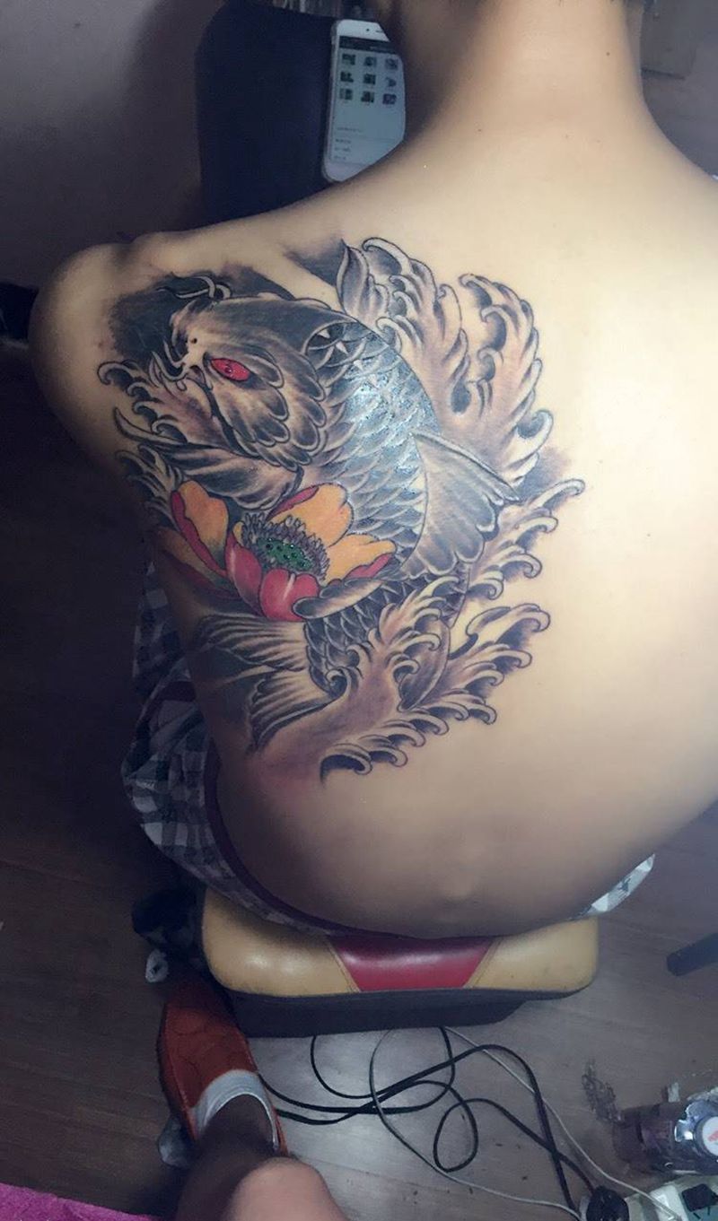 鲤鱼纹身图片