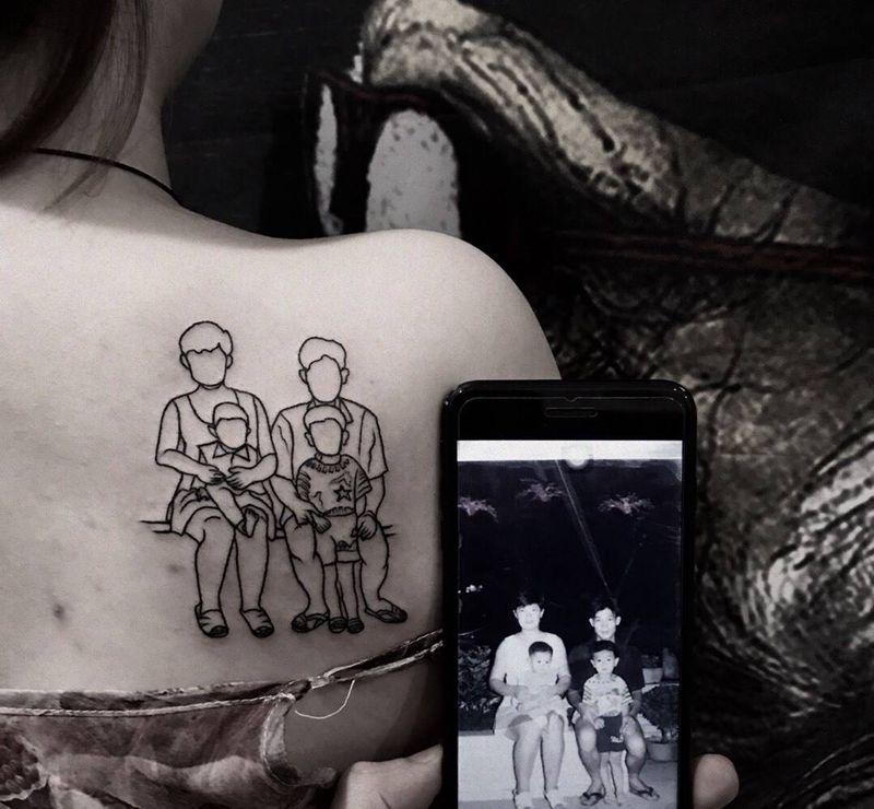 换一种方式去爱你们纹身图片