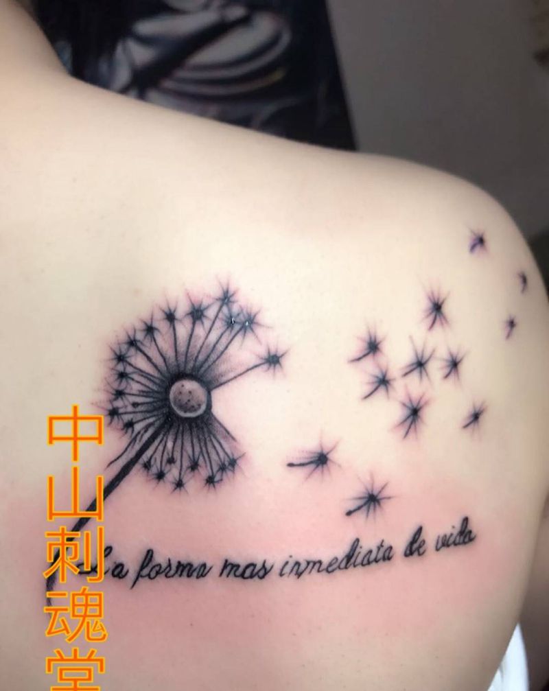 蒲公英纹身图片